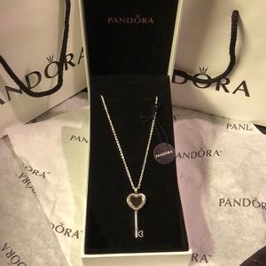 Pandora Floating Locket Heart Key 